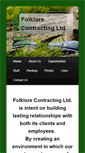 Mobile Screenshot of folklorecontracting.ca